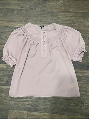 Express Puff Sleeve Sheer Top